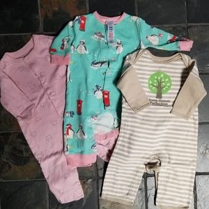 Three One-Piece (3 to 6 mo) - Incl 1 Baby Boden